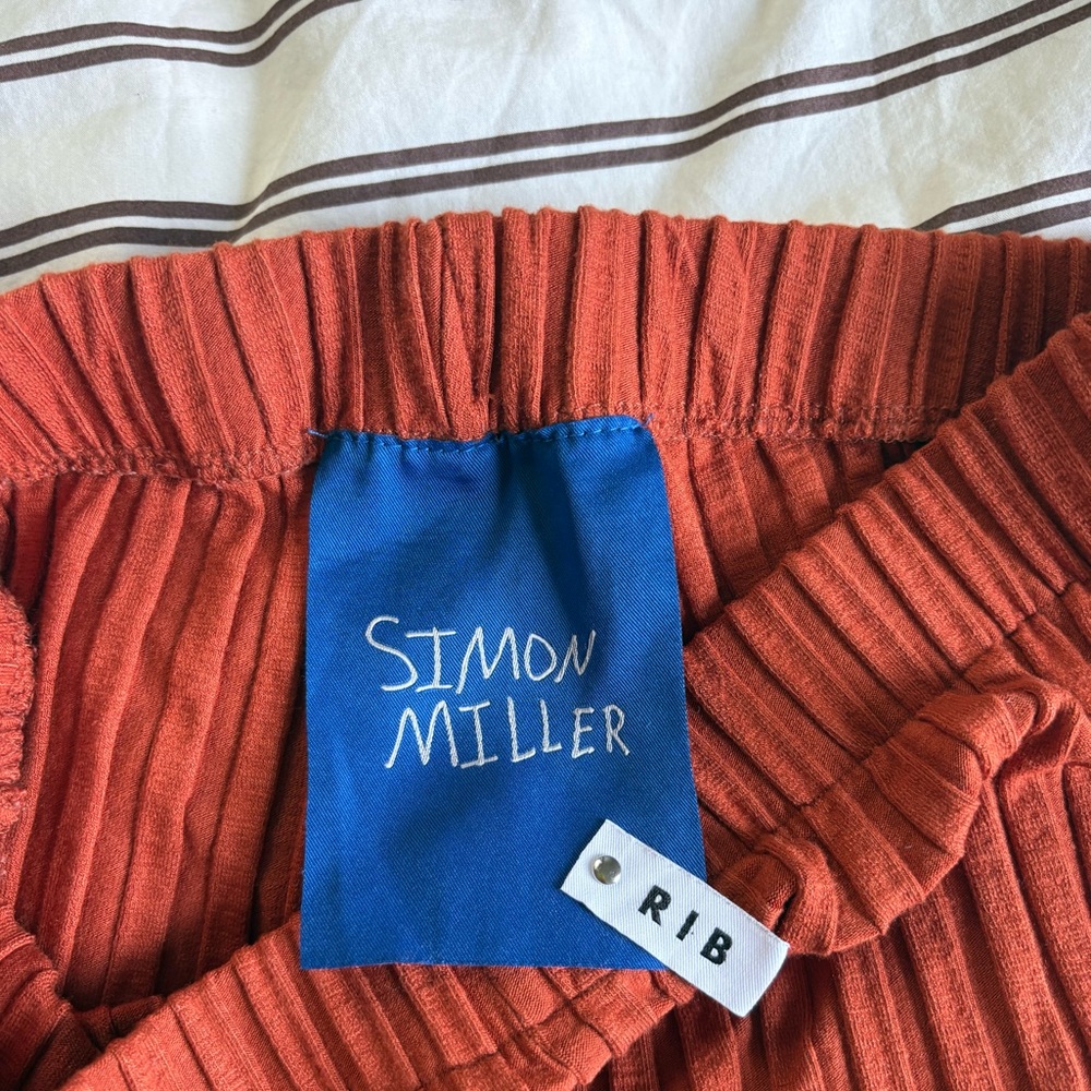 Simon Miller Rib Cyrene Pants Size Small in Burnt Orange